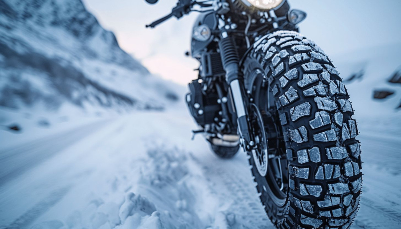 Comparatif des pneus de moto pour l'hiver performances et sécurité sur routes glissantes
